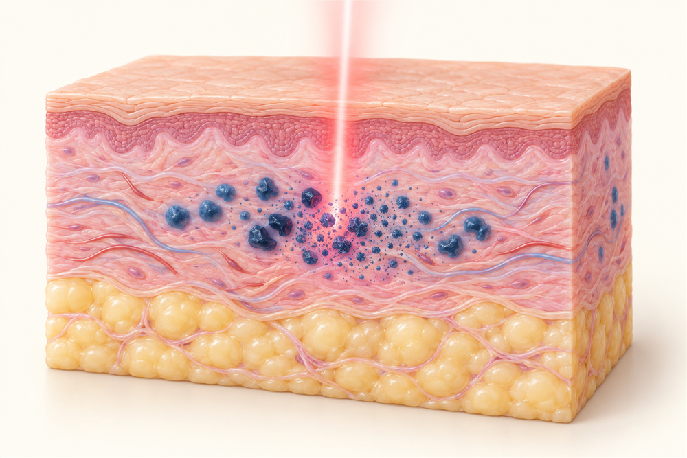 Anatomy illustration related to Why Do Scars Form After Tattoo Removal?